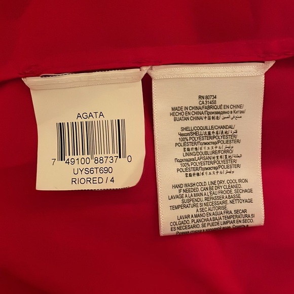 BCBGMAXAZRIA Agata Red Gown Dress formal prom homecoming wedding gala black tie - Picture 10 of 10